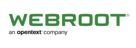 Webroot - an opentext company - logo